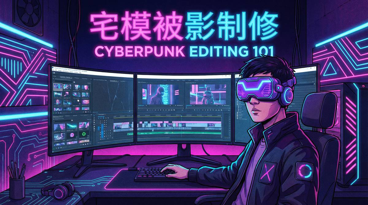 17c视频教程 - 赛博朋克风格剪辑演示